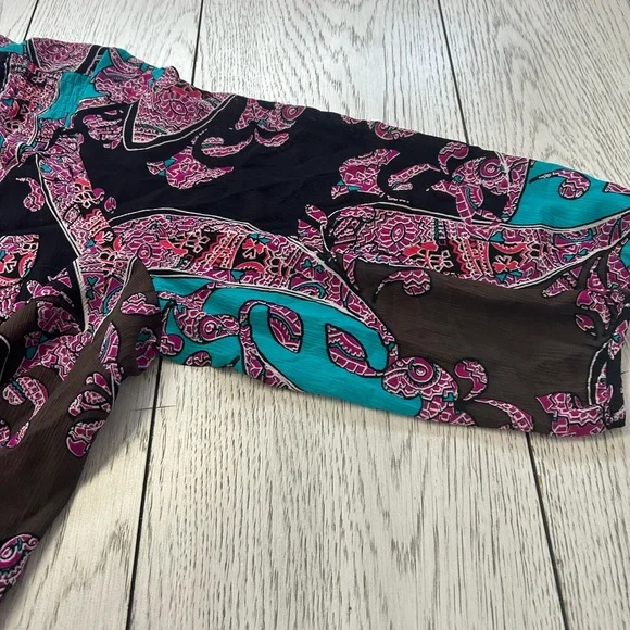 Lane Bryant Vibrant Paisley Blouse - Picture 4 of 8